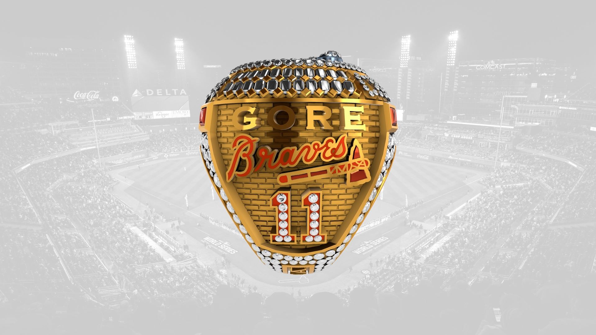 2021 Braves World Series Ring - Terrance Gore
